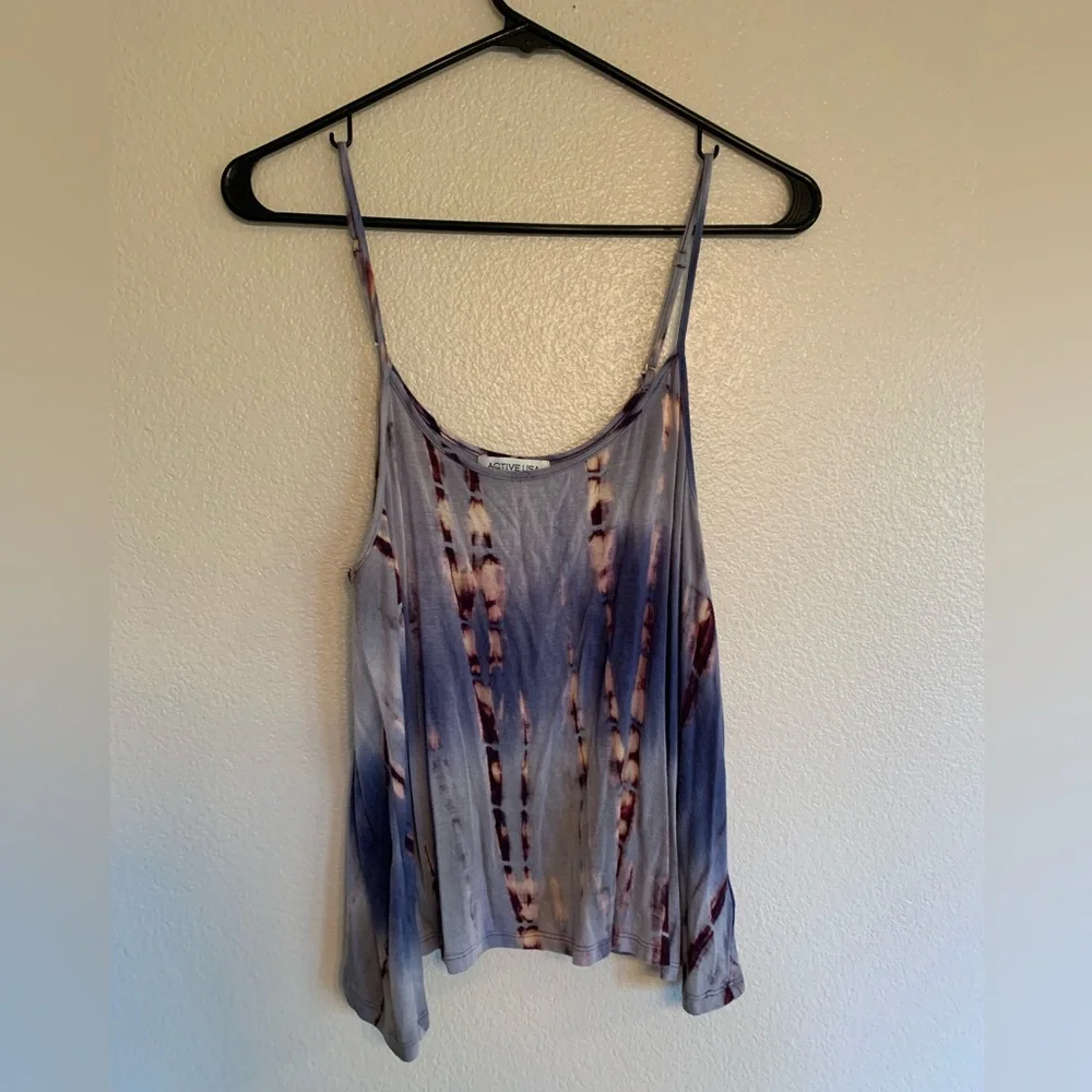 Tie dye crop top tank top Y2K festival top  EDM concert country - Picture 2 of 5